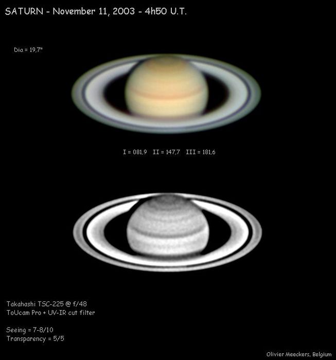 Saturne à l'aube
