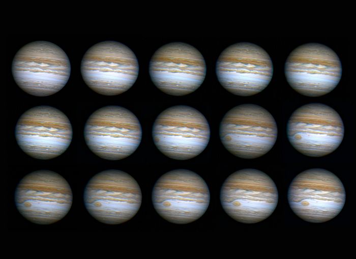 Une planche de Jupiter avec lever de la GTR