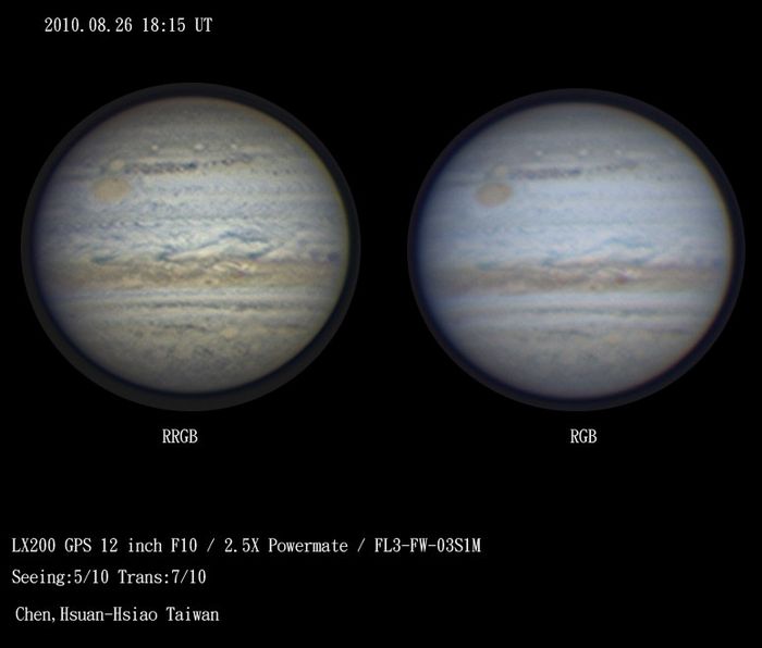 Jupiter RRGB vs RGB